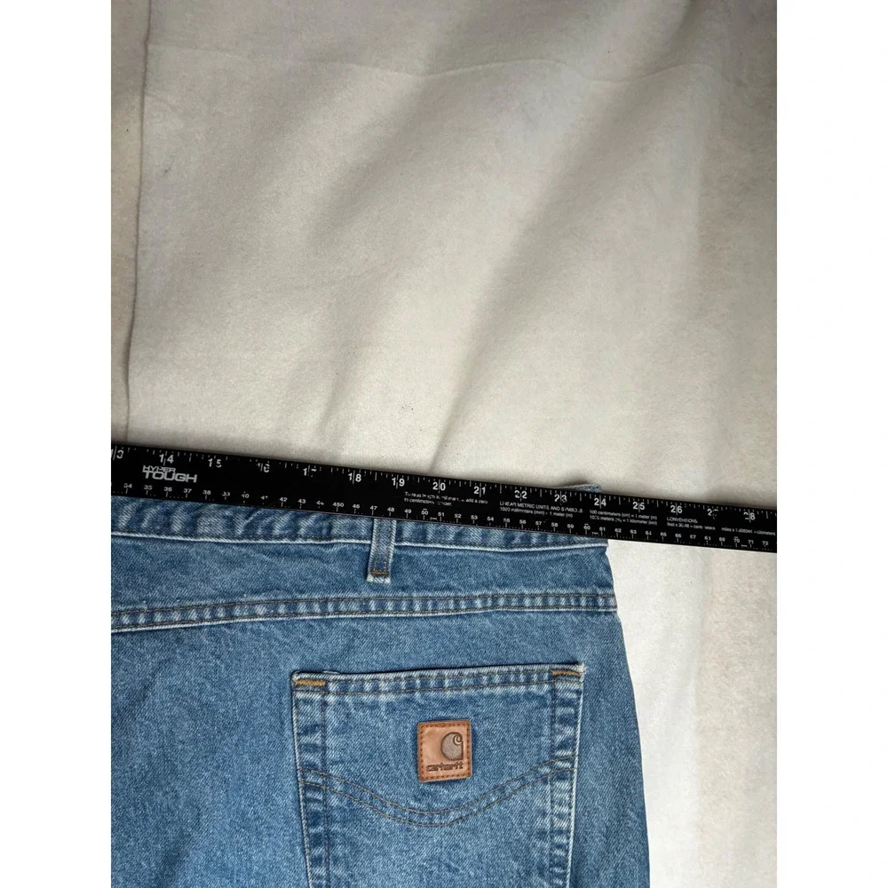 Carhartt‎ B171 DST Mens Relaxed Fit Carpenter Jeans Blue Denim 50x30